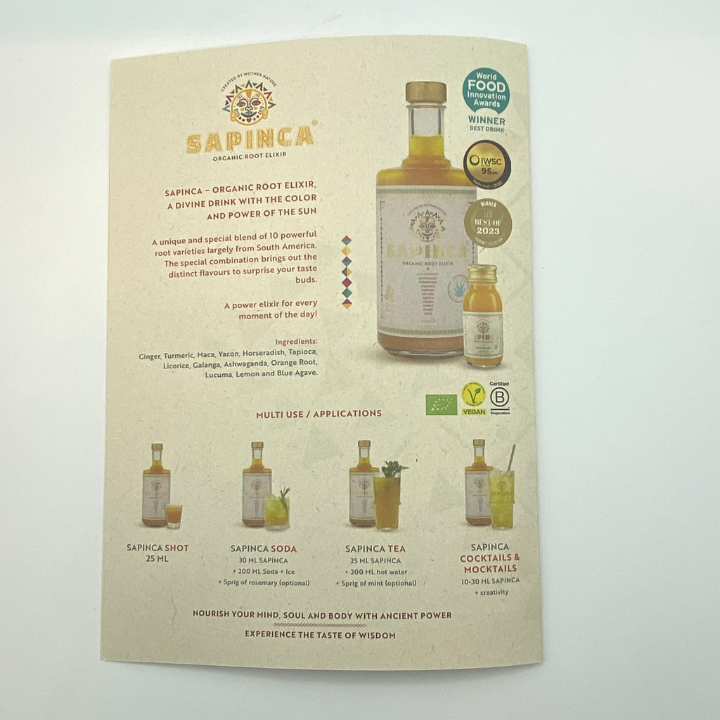 Sapinca, Organic Root Elixir