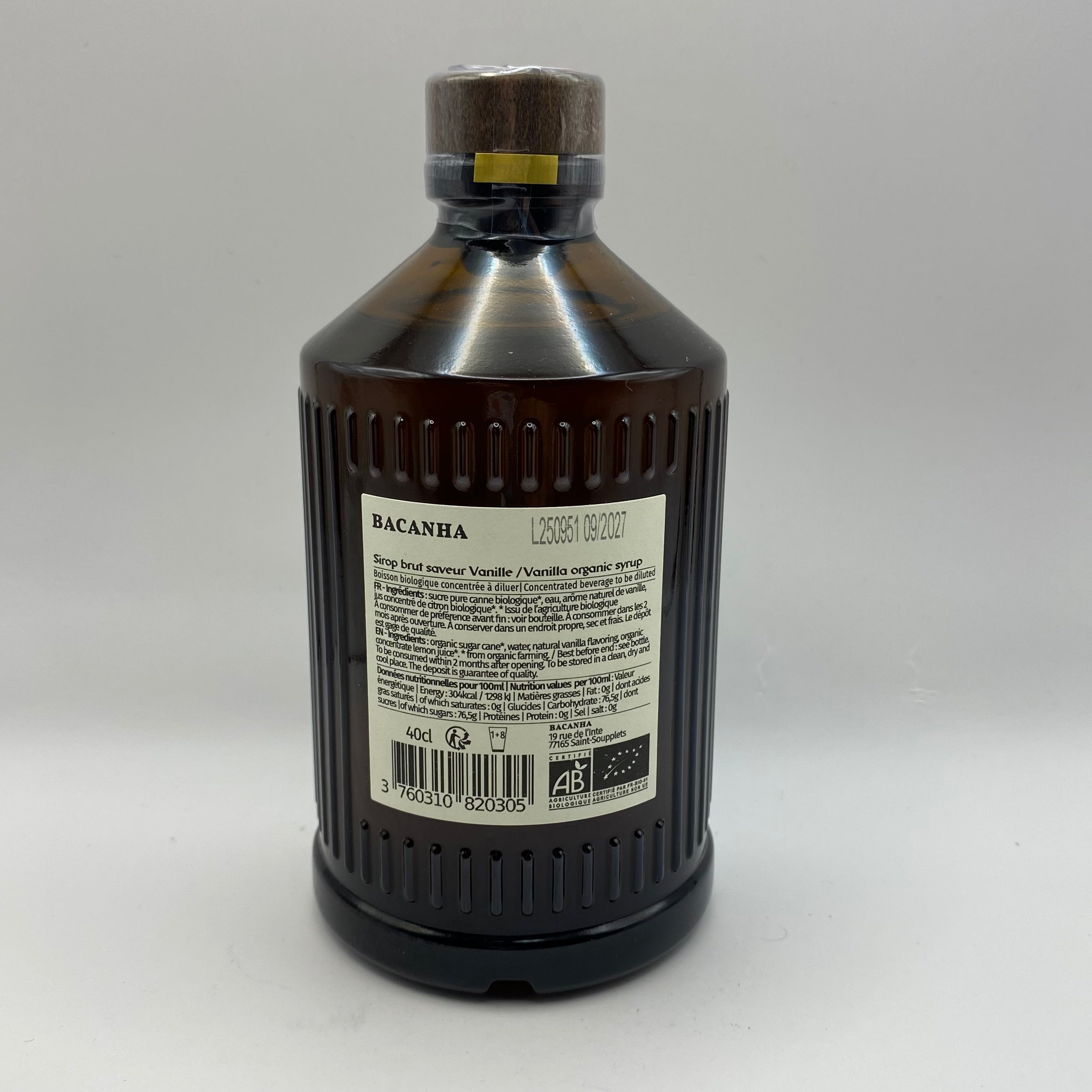 Bacanha Sirop, Vanille