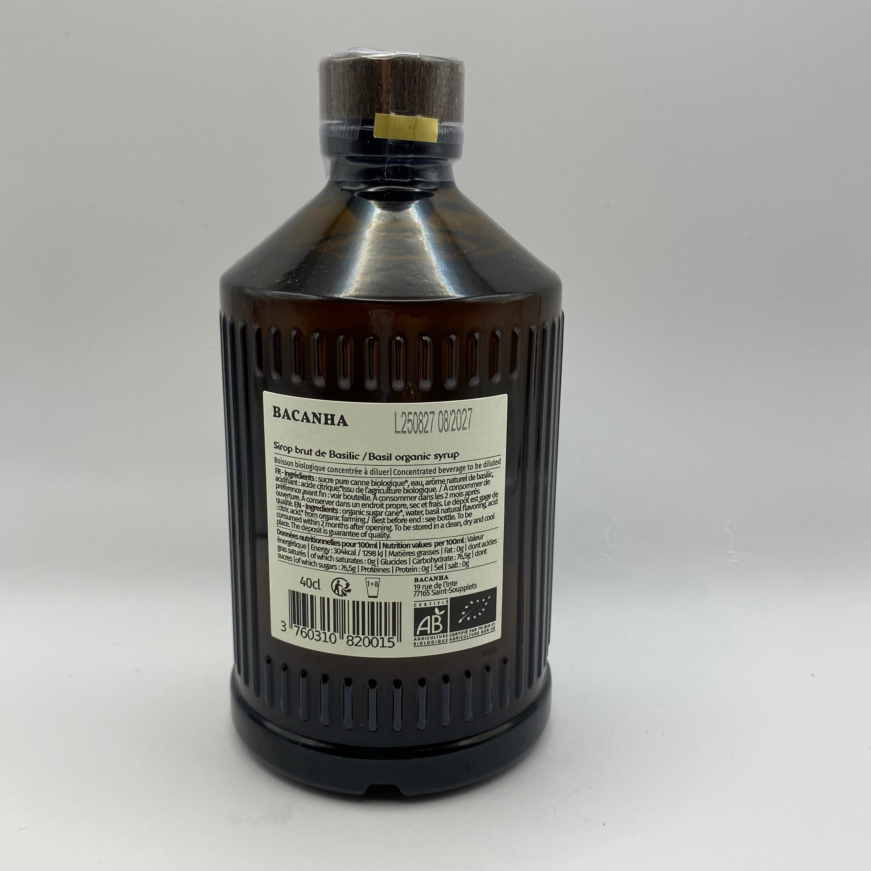 Bacanha Sirop, Basilic