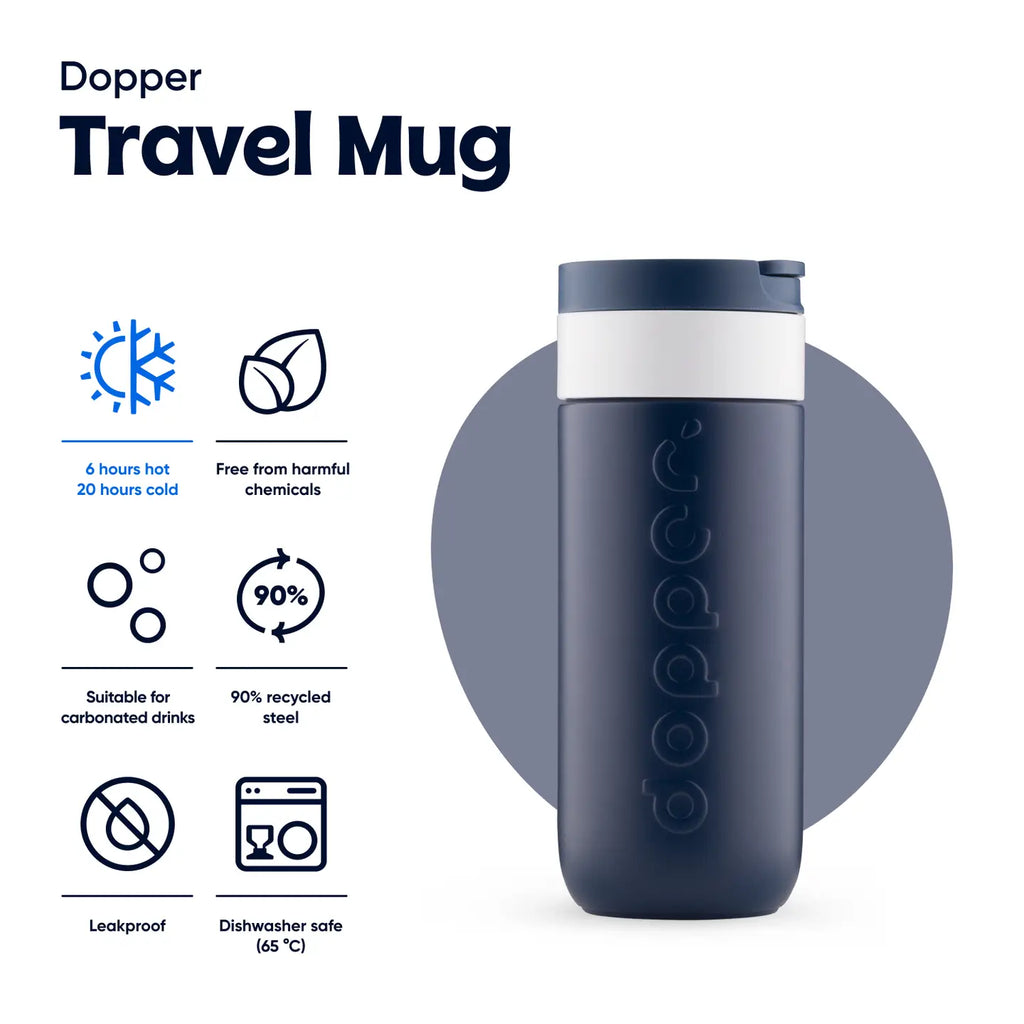 DOPPER - Travel Mug 300ml Breaker Blue
