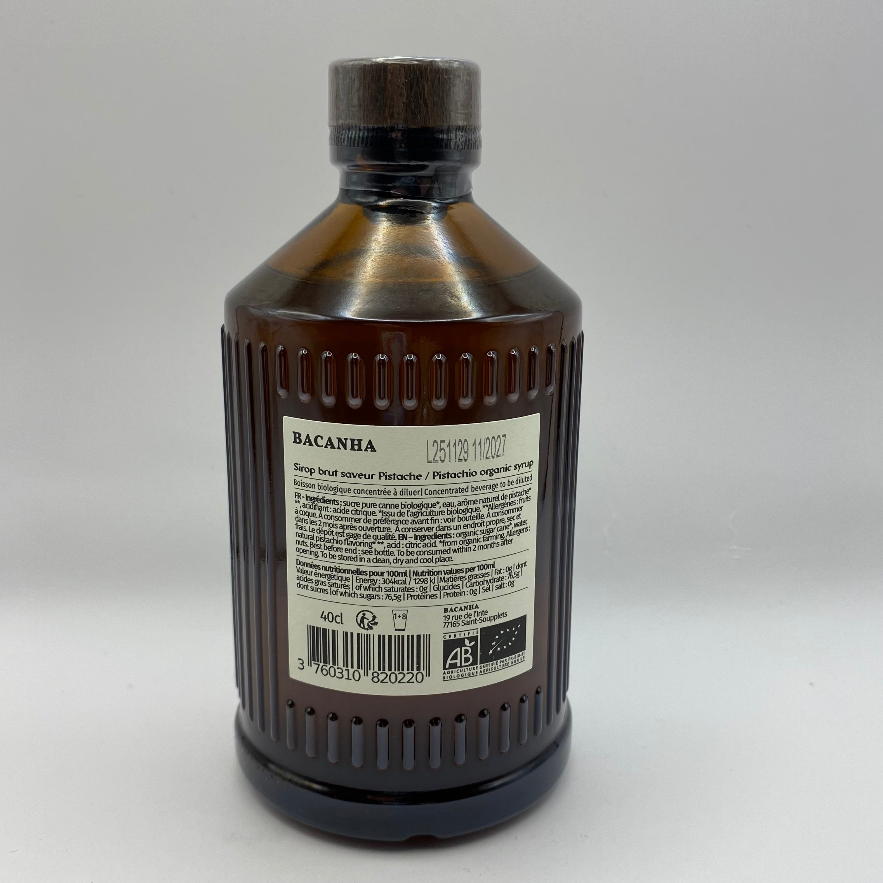Bacanha Sirop, pistache