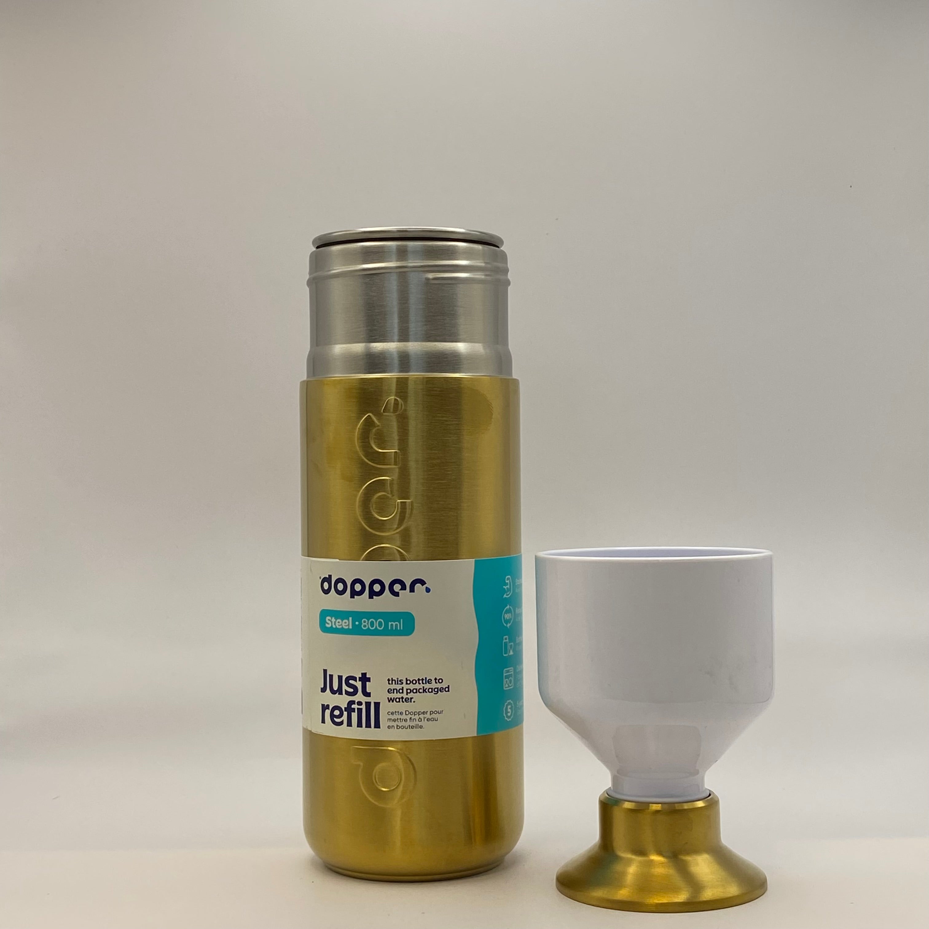 Dopper Steel, 800 ml, Gold