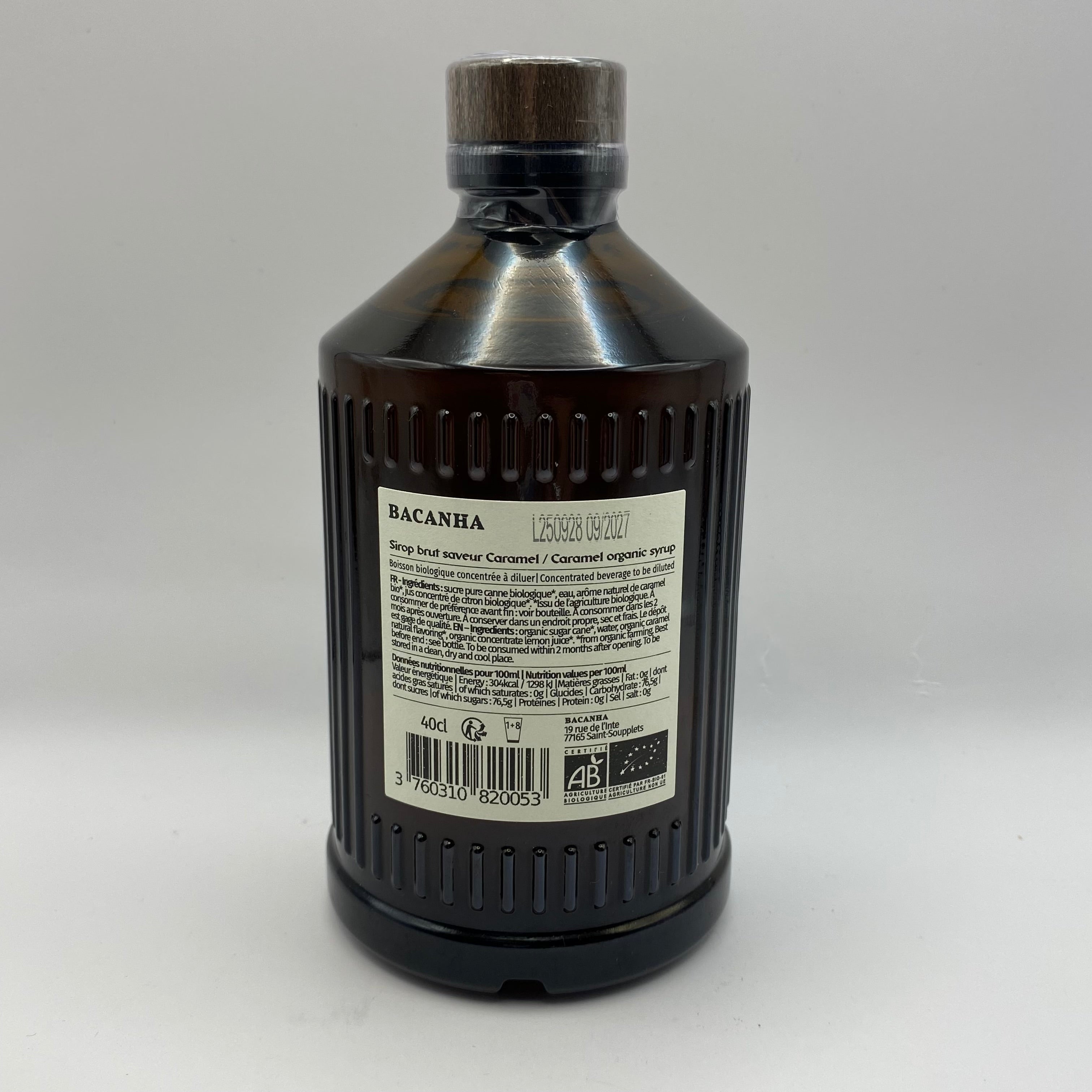 Bacanha Sirop, Caramel